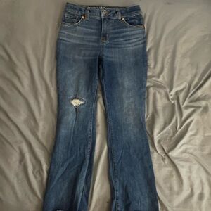 Flared blue jeans girl youth 10 cat and jack